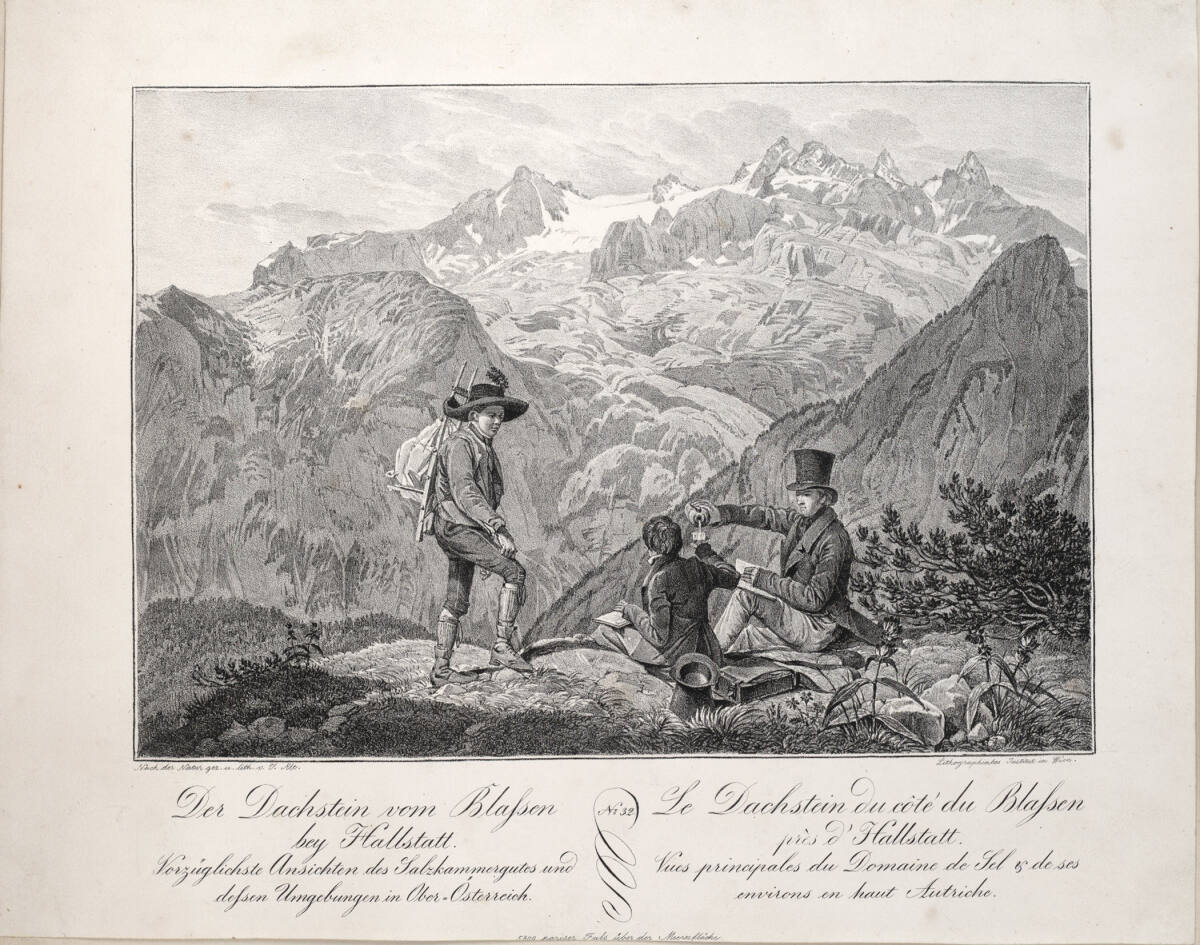 Der Dachstein vom Blassen bey Hallstadt, LithographischesInstitutinWien