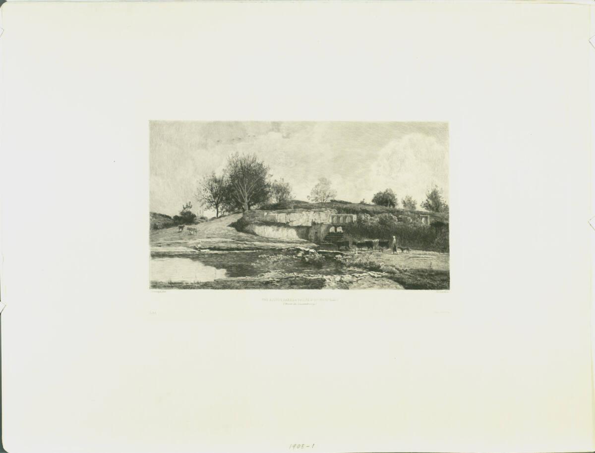 (?)Charles François Daubigny, Eine Schleuse, Inv. Nr.: DG1905/1