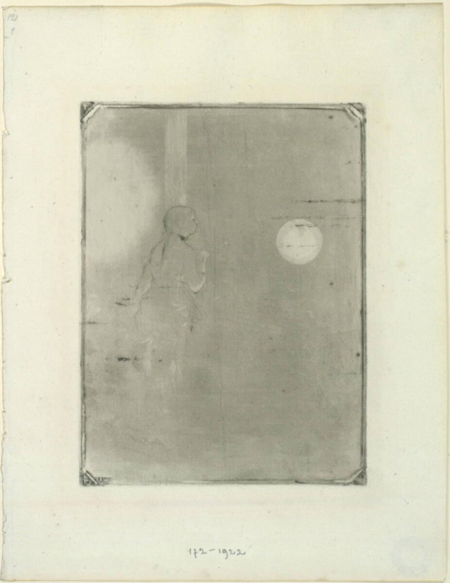 Edgar Degas, Eine Café-Concert-Sängerin (Hinter dem Vorhang), Inv. Nr.: DG1922/172