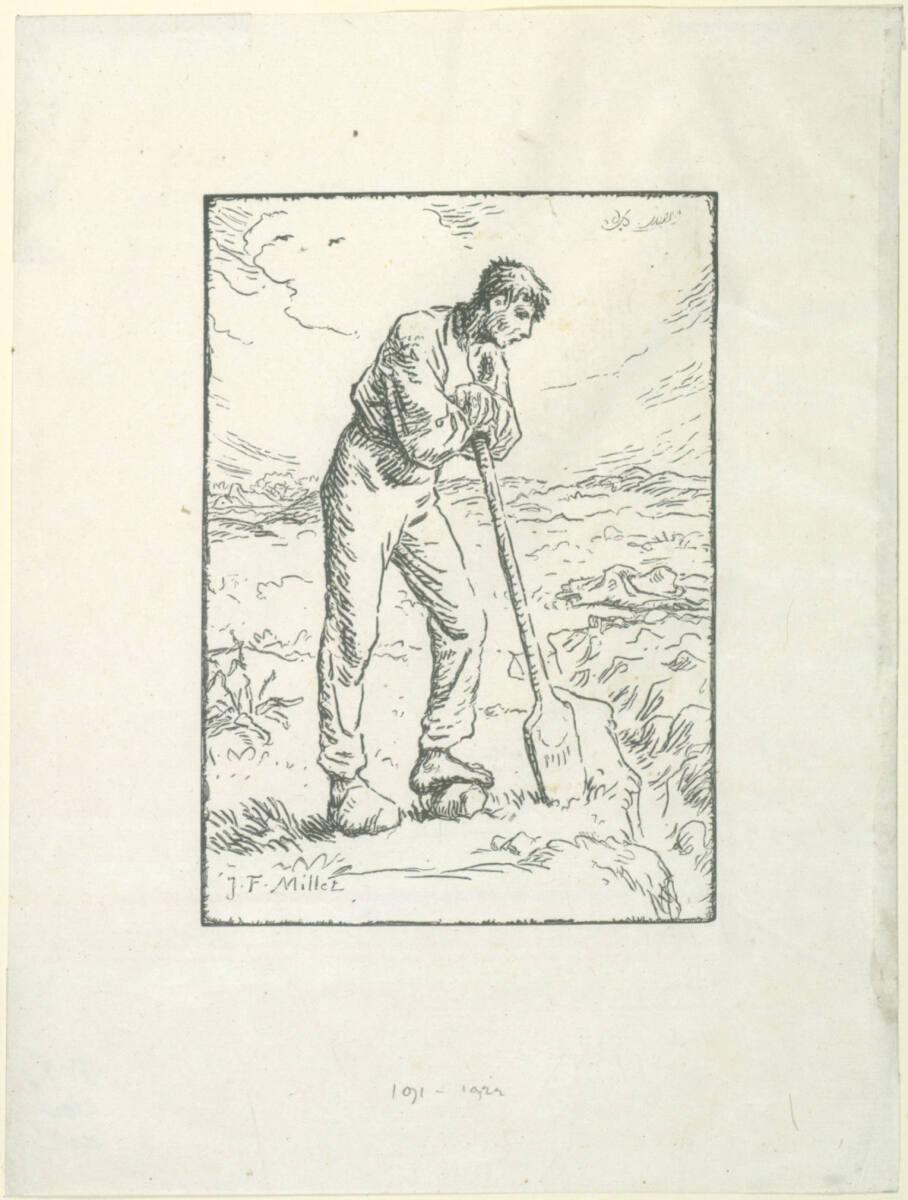 Jean-François Millet, Bêcheur au repos, Inv. Nr.: DG1922/191