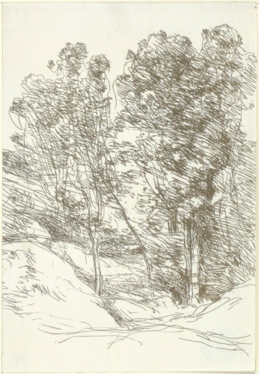 Jean-Baptiste Camille Corot, Erinnerung an das Soletal, Inv. Nr.: DG1922/4