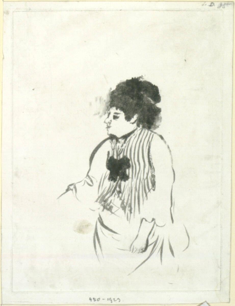 Femme à mi-corps, Edgar Degas, 1876–1877