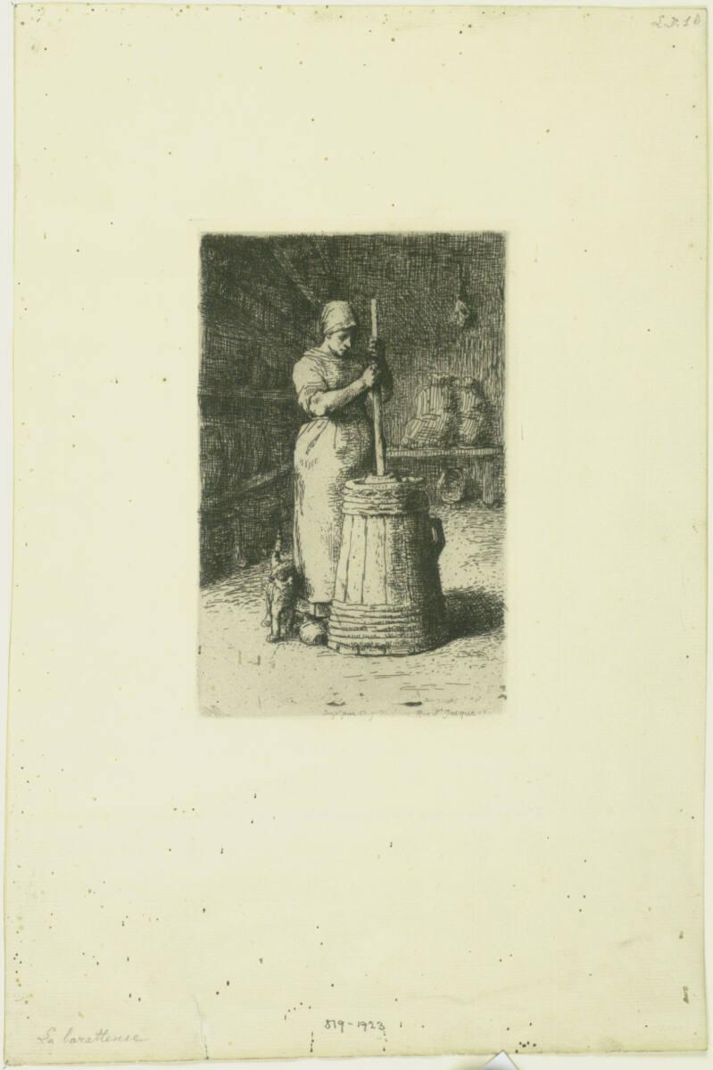 Jean-François Millet, La baratteuse, Inv. Nr.: DG1923/819