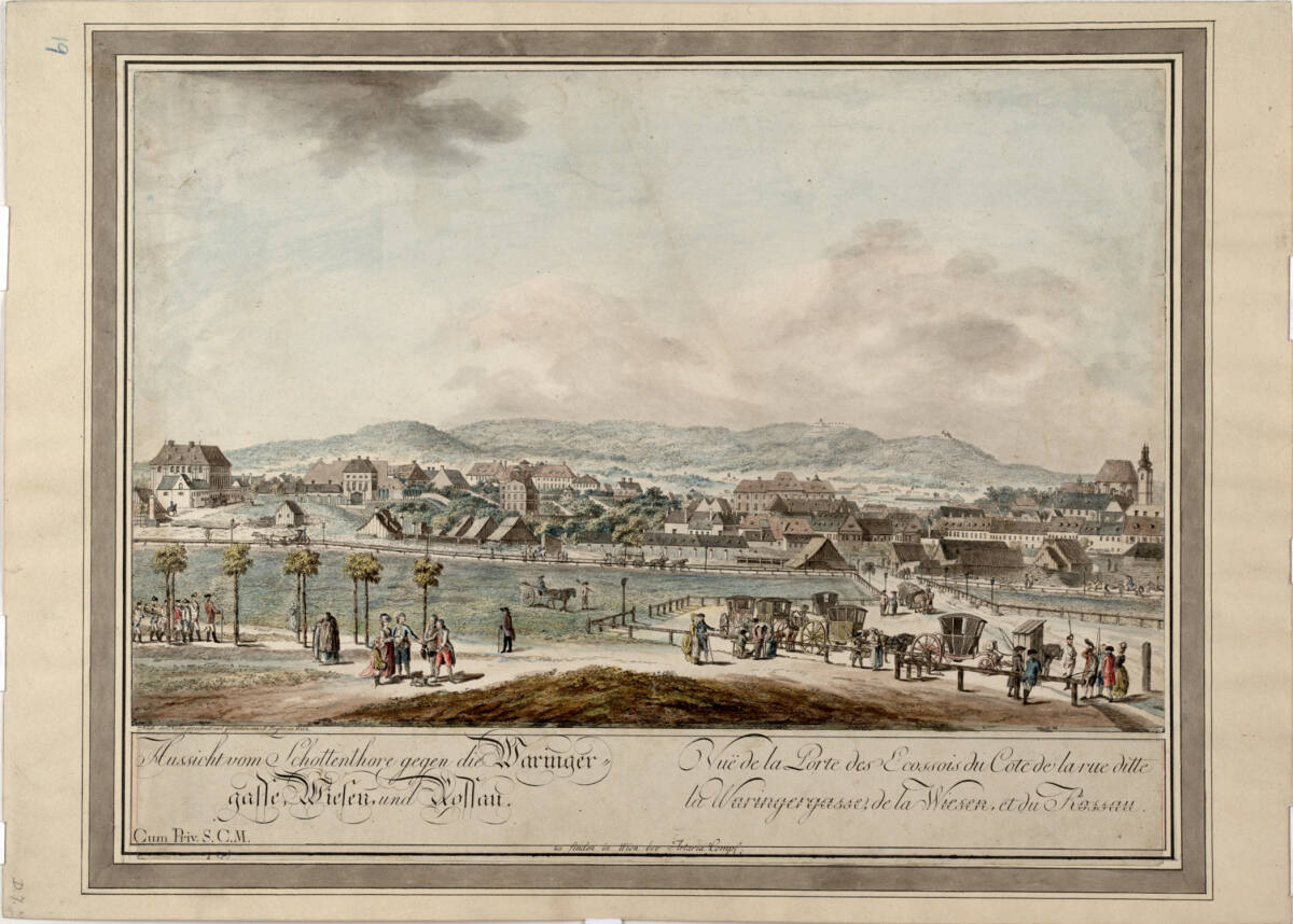 Schottentor gegen Währingergasse, 1779