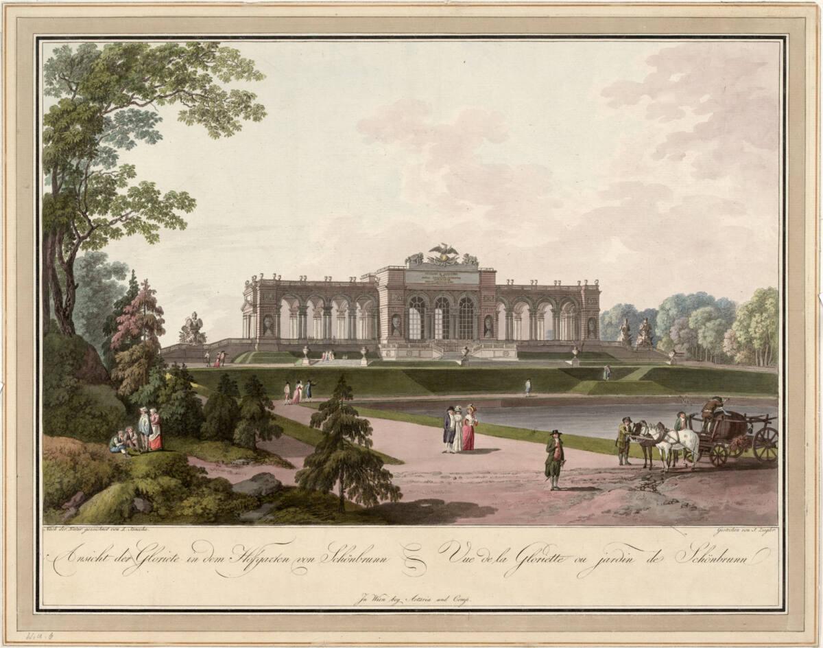 Laurenz Janscha, Die Gloriette in Schönbrunn, Inv. Nr.: DG1936/521