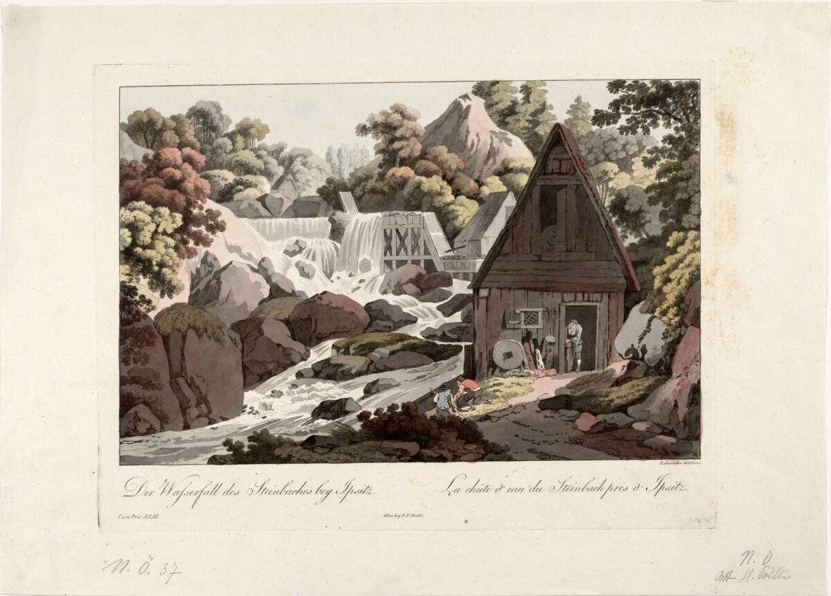Der Wasserfall des Steinbaches bei Ybbsitz, Лауренц Янша