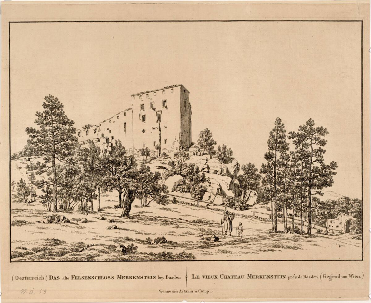 Anonym, Felsenschloss Merkenstein bei Baden, Inv. Nr.: DG1936/598