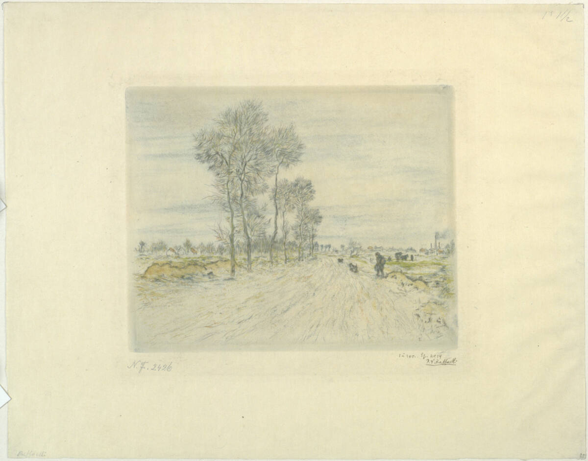 La Route aux grands arbres, Jean-François Raffaëlli, 1894
