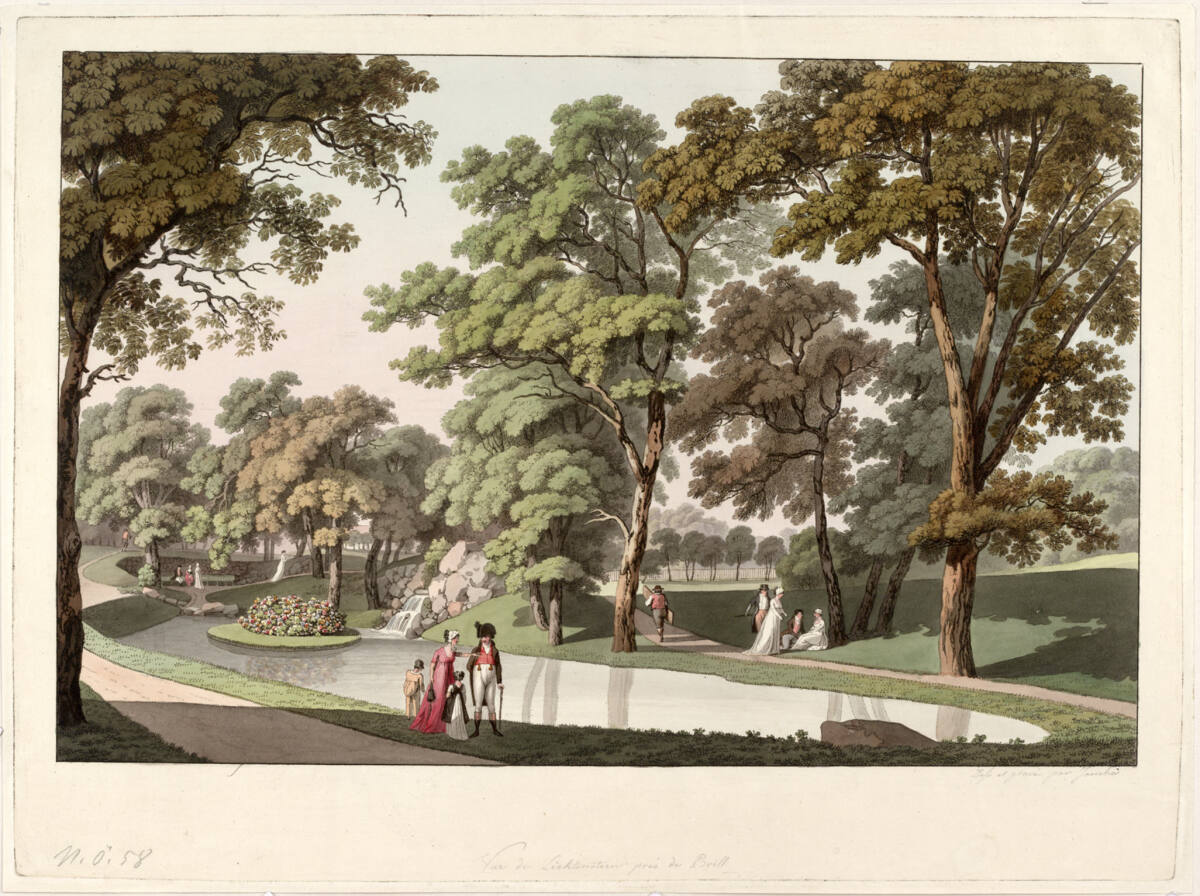 Schlosspark Liechtenstein nahe Brühl (Poniatowskyscher Garten zu Liechtenstein), Лауренц Янша