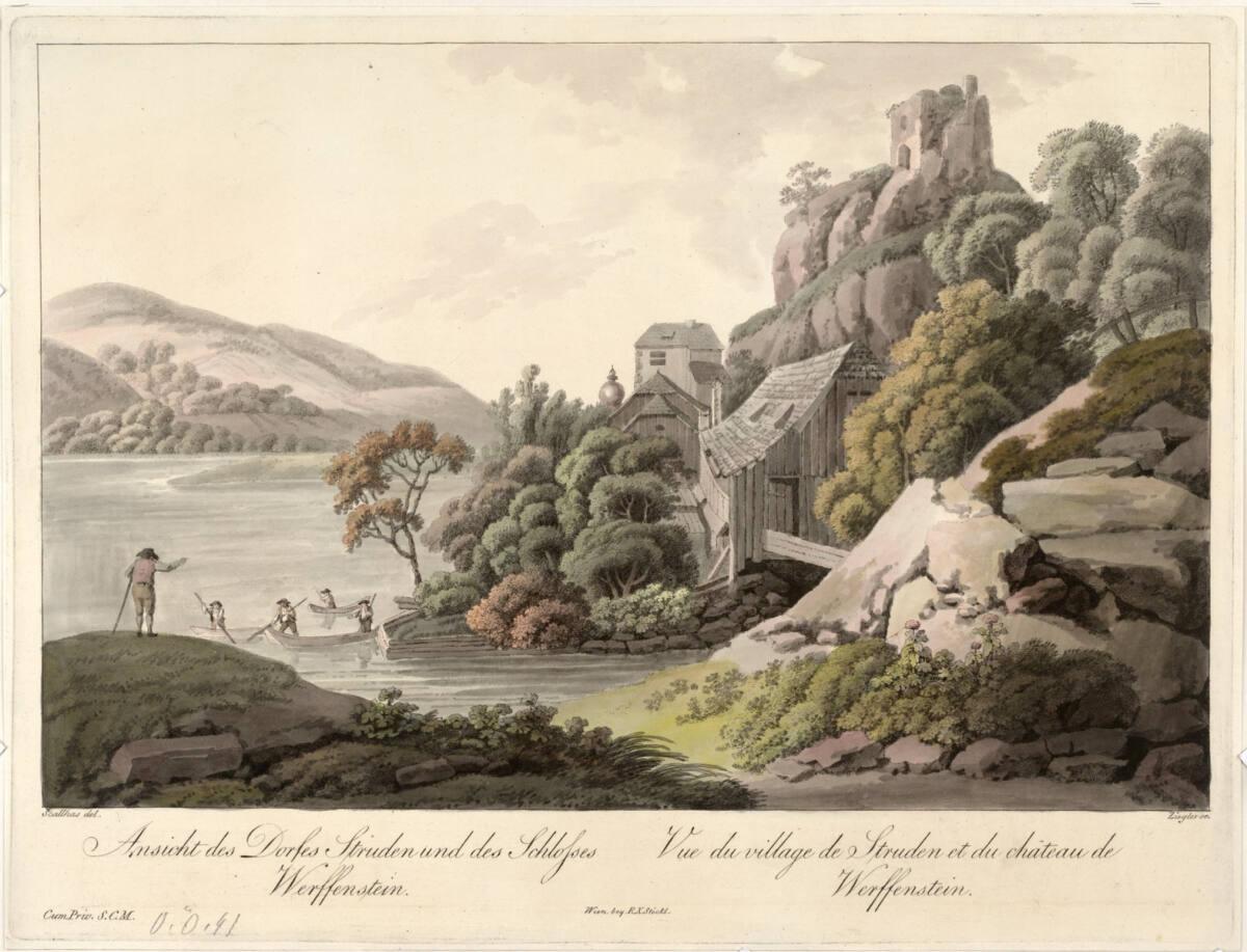 Carl Philipp Schallhas, Stöckl, Struden und Schloss Werfenstein, Inv. Nr.: DG1936/677