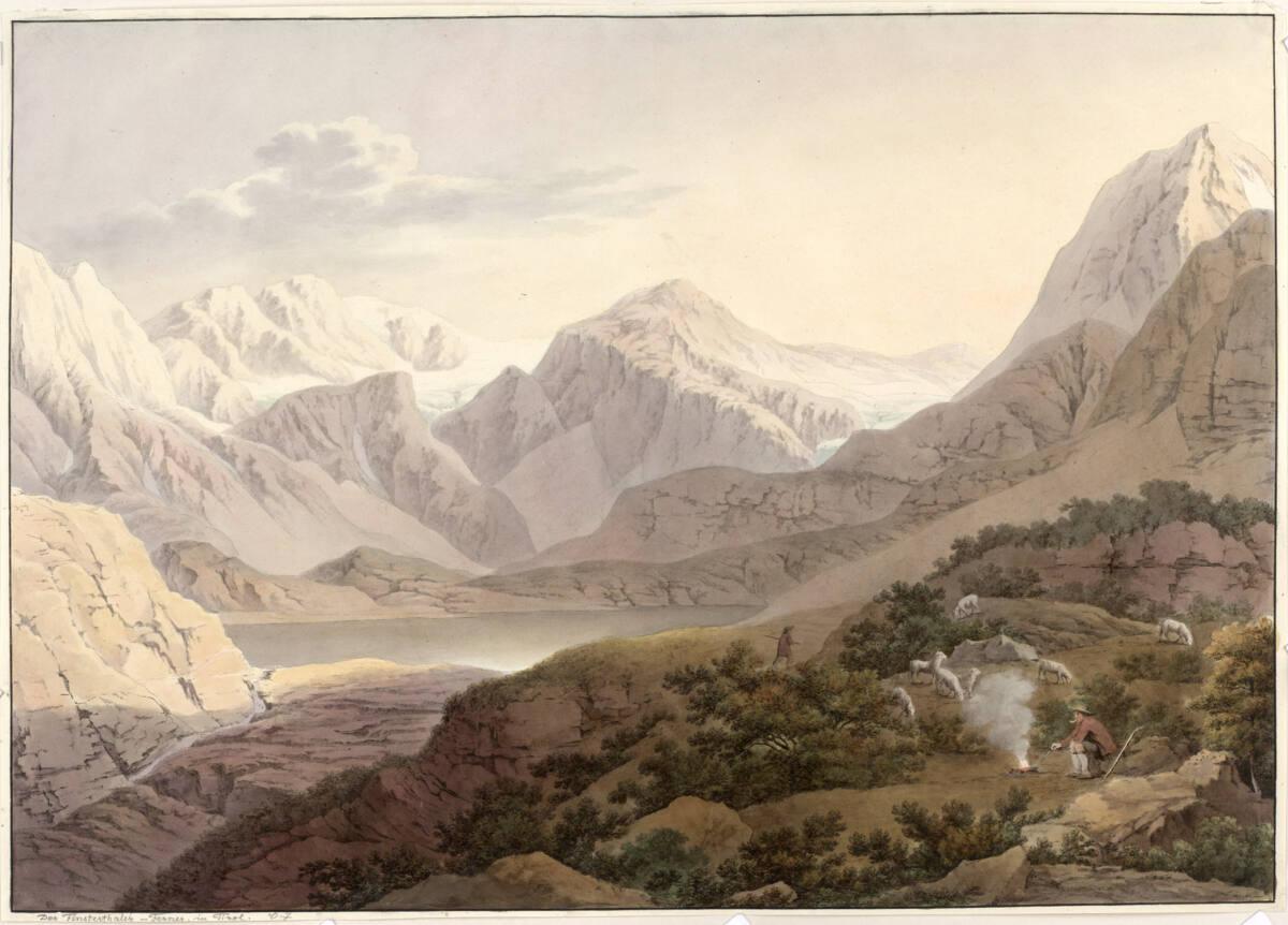 Jakob Gauermann, Der Finstertaler Ferner in Tirol, Inv. Nr.: DG1936/697
