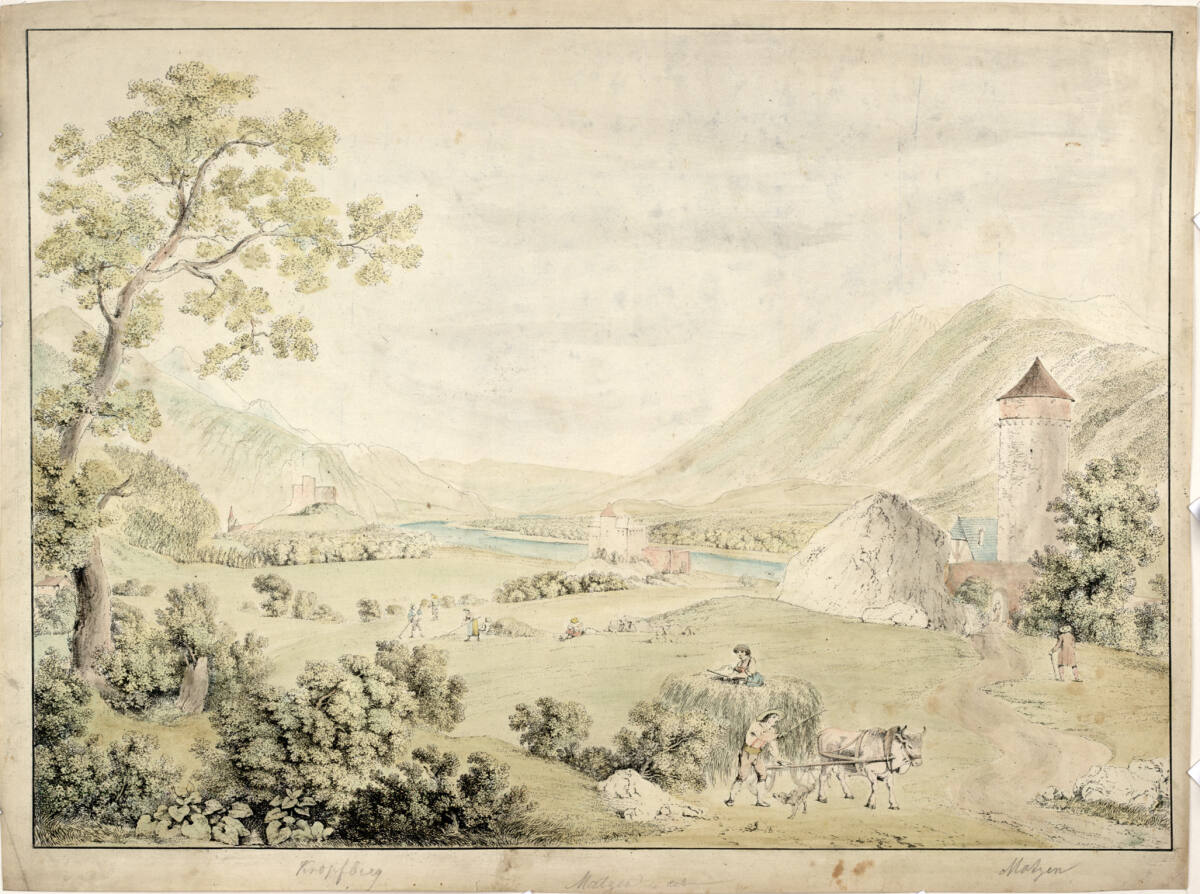 Kropfberg, Matzen, Jakob Gauermann