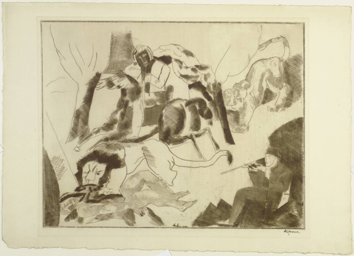 Afrikanische Jagd, Charles Georges Dufresne
