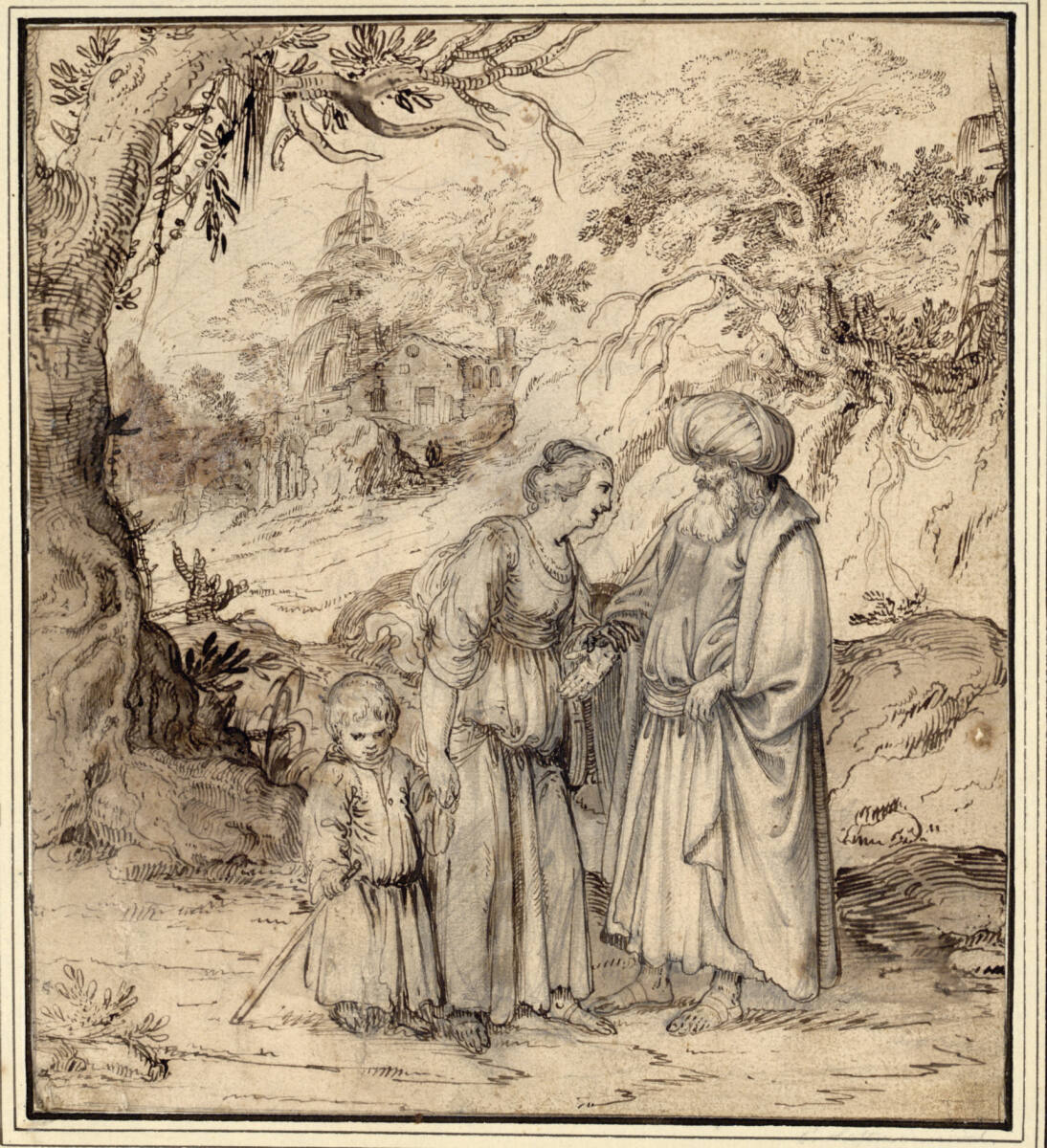 Die Verstoßung der Hagar (Hagars Abschied), Pieter Lastman