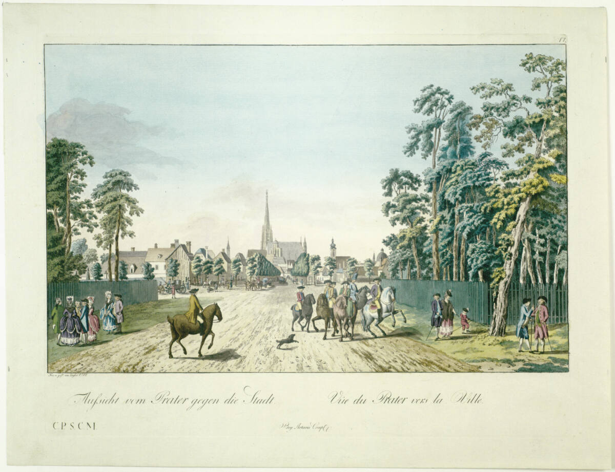 Prater gegen die Stadt, 1781