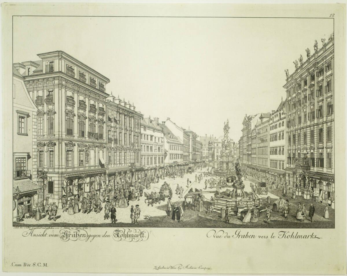 Carl Schütz, Graben gegen den Kohlmarkt, Inv. Nr.: DG1935/1084