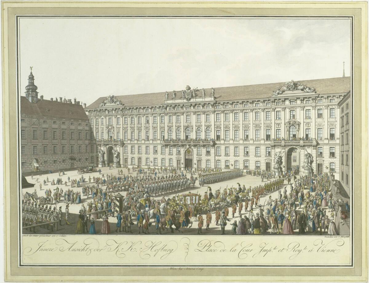 Carl Schütz, Innere Ansicht der Hofburg, Inv. Nr.: DG1935/1146