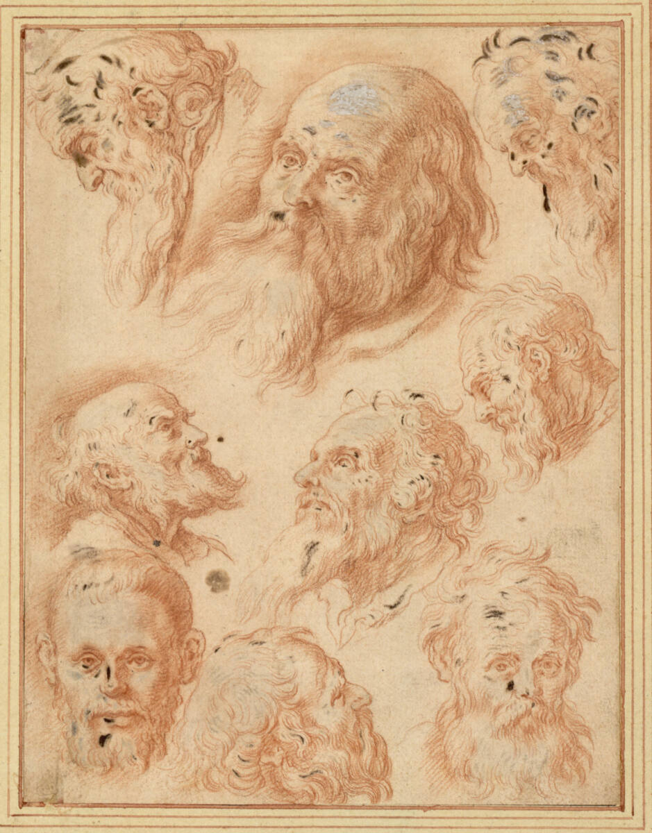 Kopfstudien nach dem gleichen Modell, Abraham Bloemaert