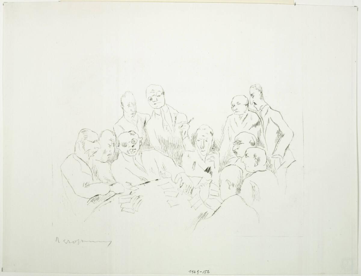 Rudolf Grossmann, Herrenrunde, Inv. Nr.: DG1969/152