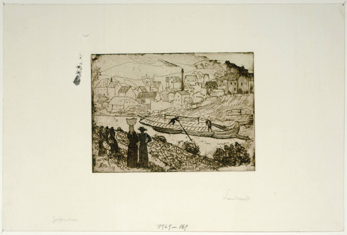 Landstädtchen am Kanal, Rudolf Grossmann, 1920