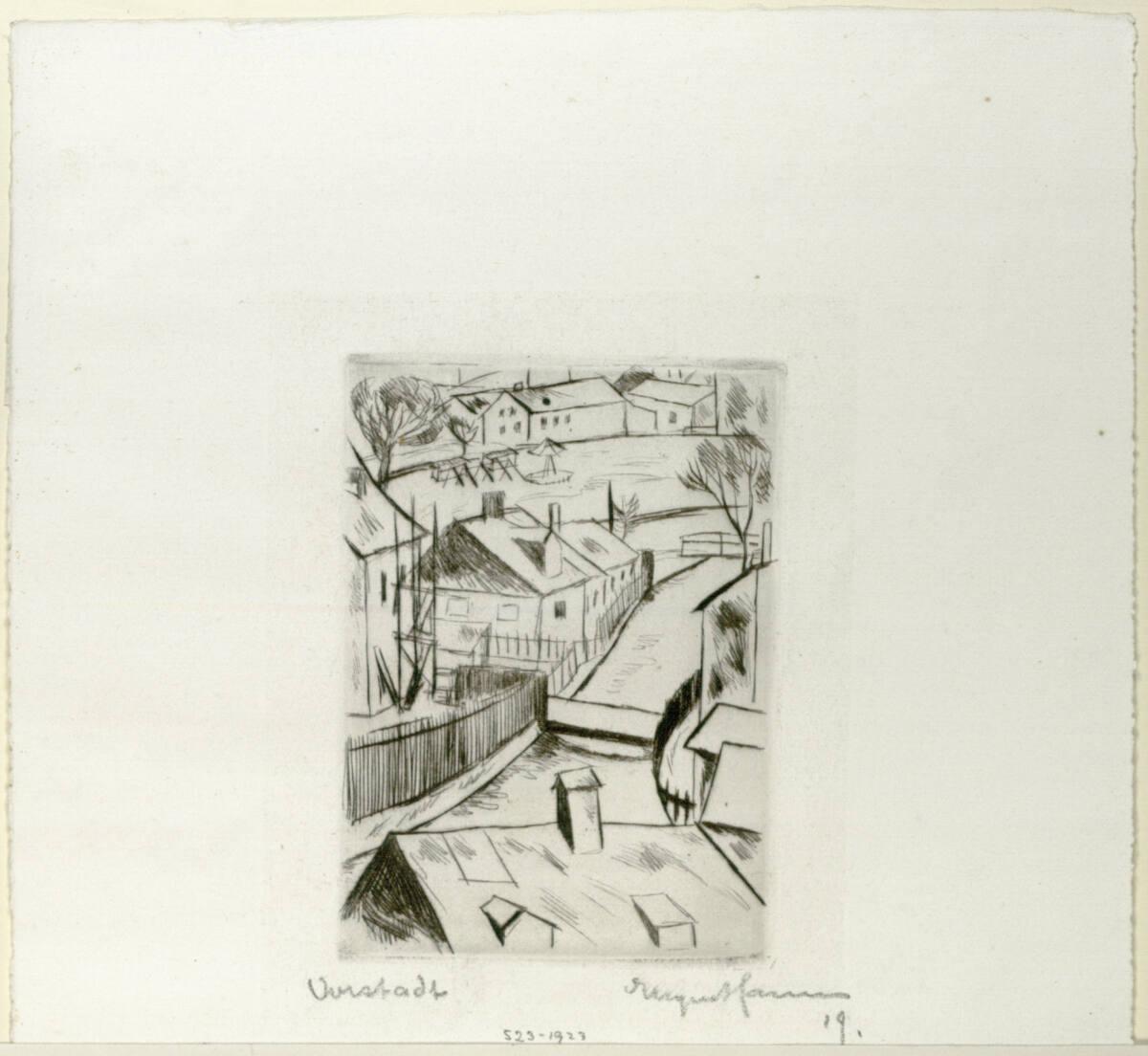 Eugen Hamm, Vorstadt, Inv. Nr.: DG1923/523
