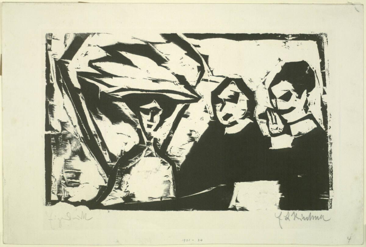 Ernst Ludwig Kirchner, Theaterloge, Inv. Nr.: DG1921/34
