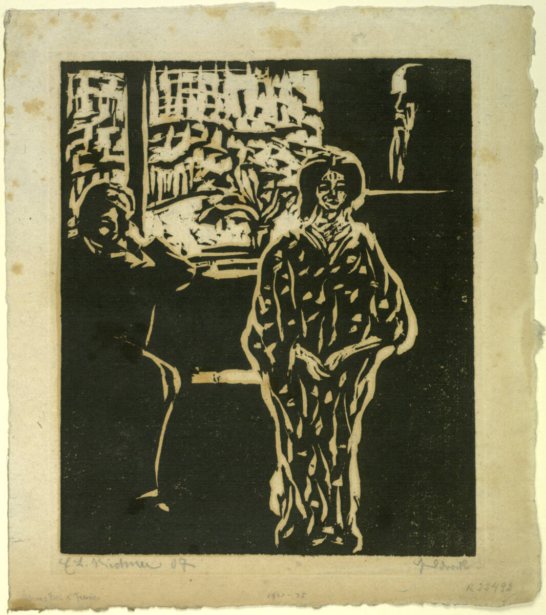 Mann und Frau am Fenster, Ernst Ludwig Kirchner, 1906