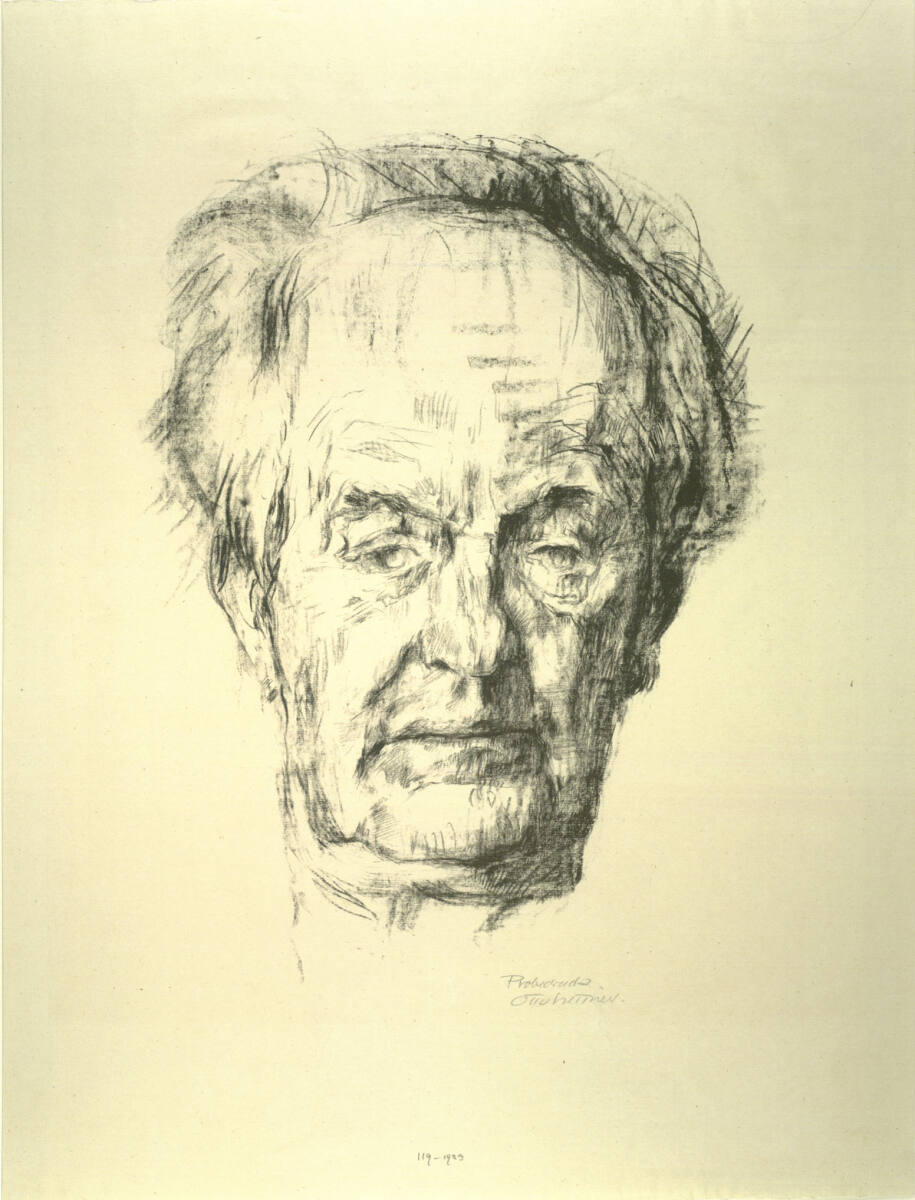 Porträt Gerhard Hauptmann, Otto Hettner, 1920