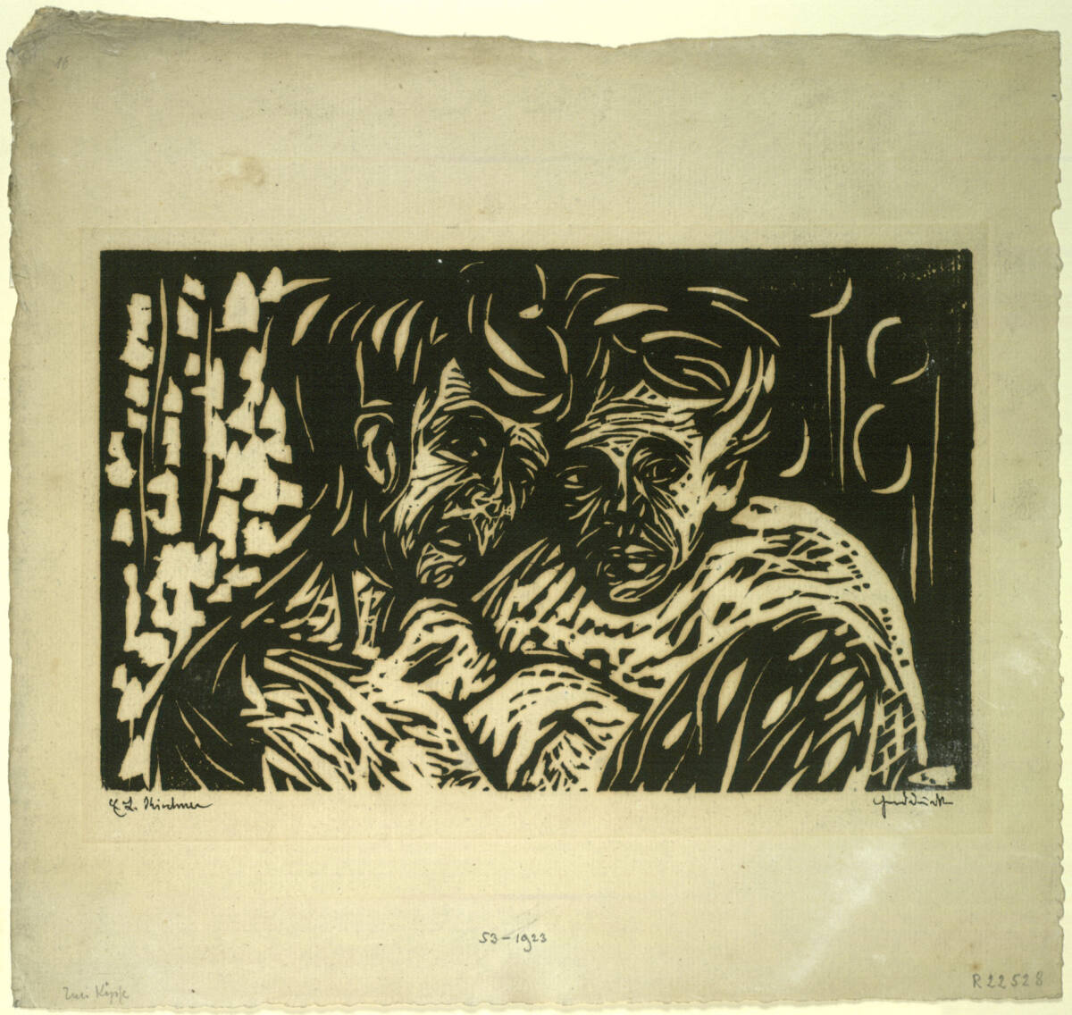 Tausendundeine Nacht. Zwei Gueulen, Ernst Ludwig Kirchner, 1906