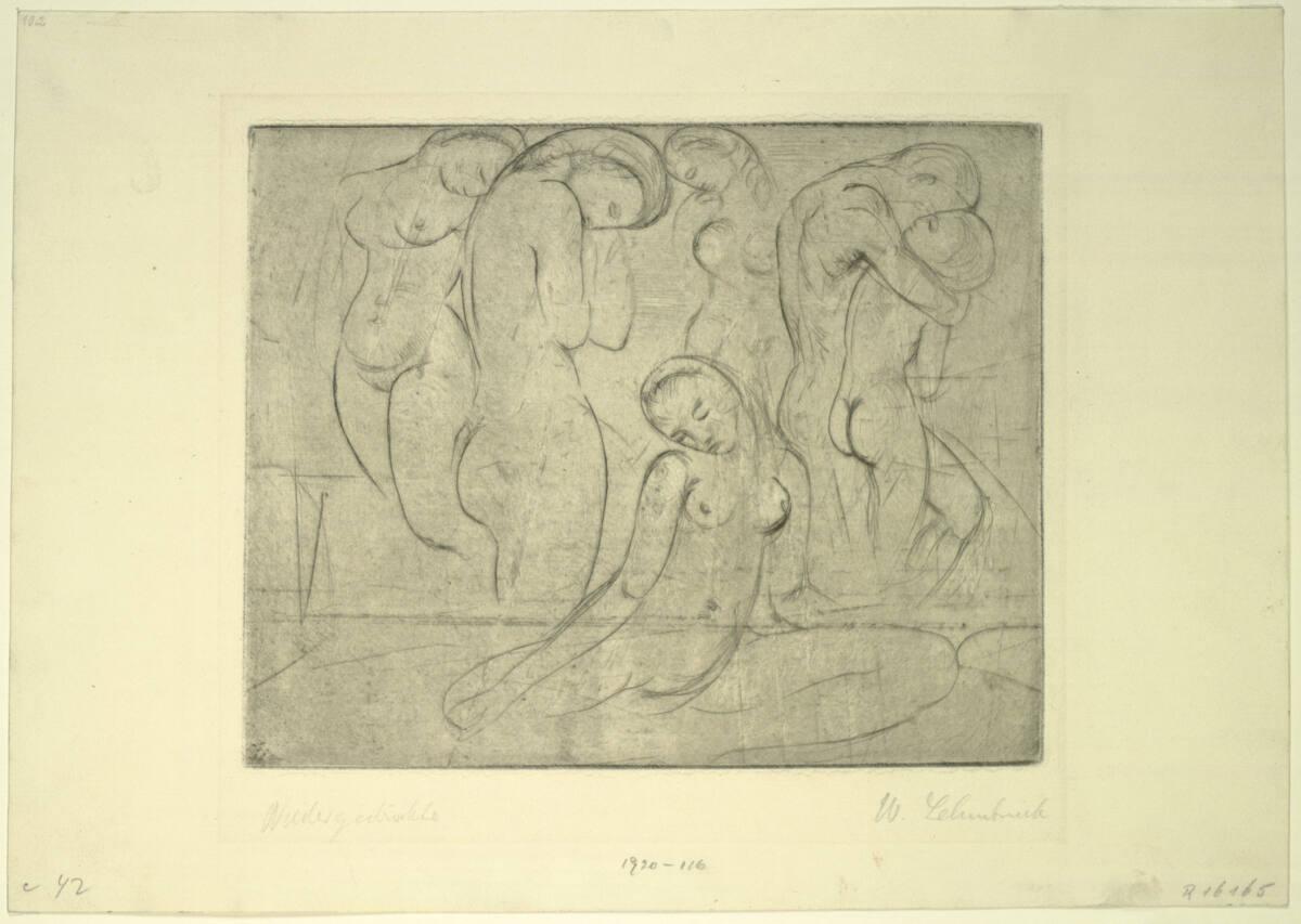 Wilhelm Lehmbruck, Niedergedrückte, Inv. Nr.: DG1920/116