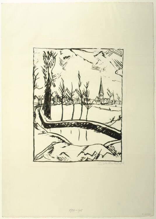 Erich Heckel, Bei Gent, Inv. Nr.: DG1920/175