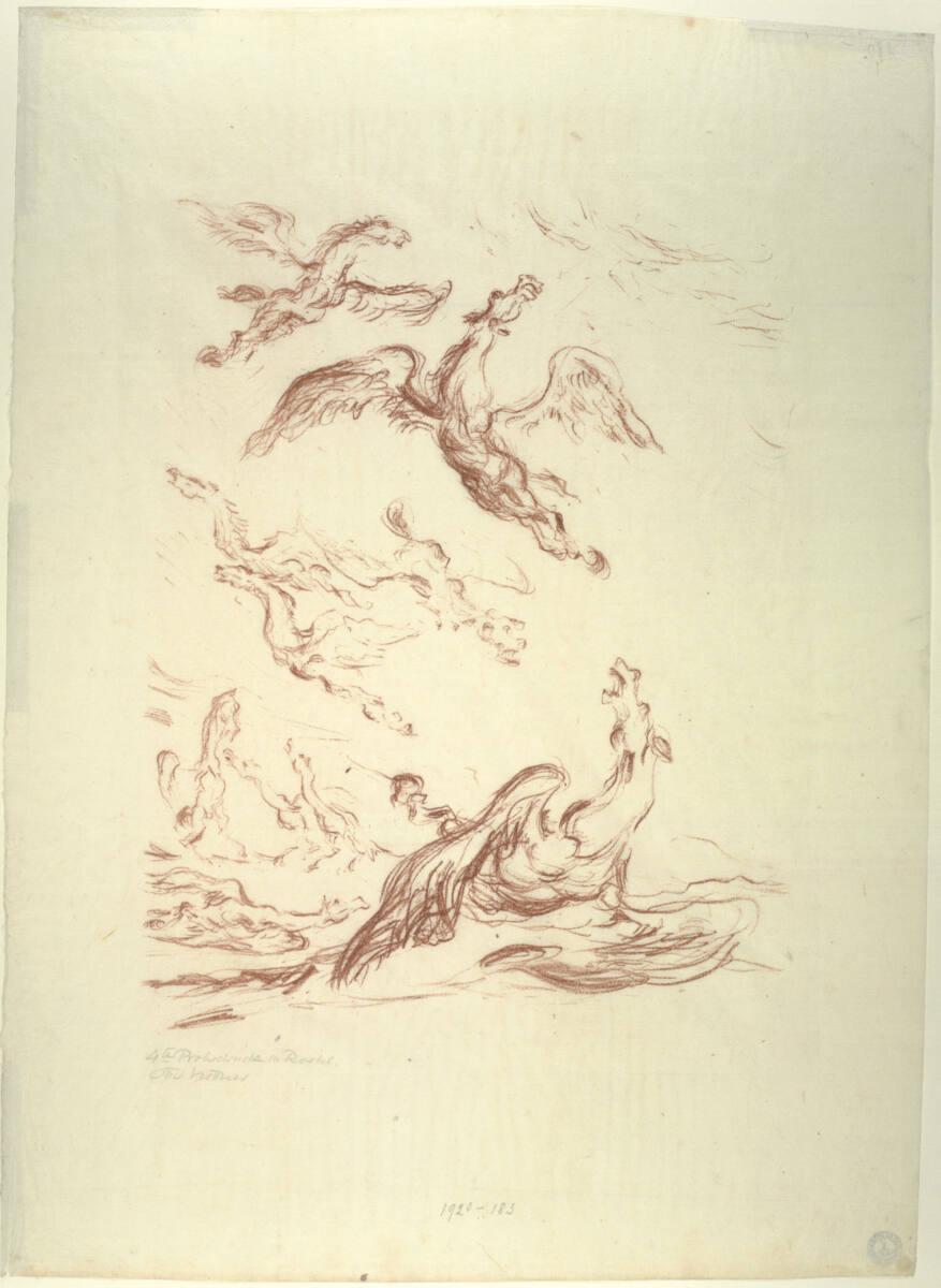 Otto Hettner, Pegasushorde, Inv. Nr.: DG1920/183