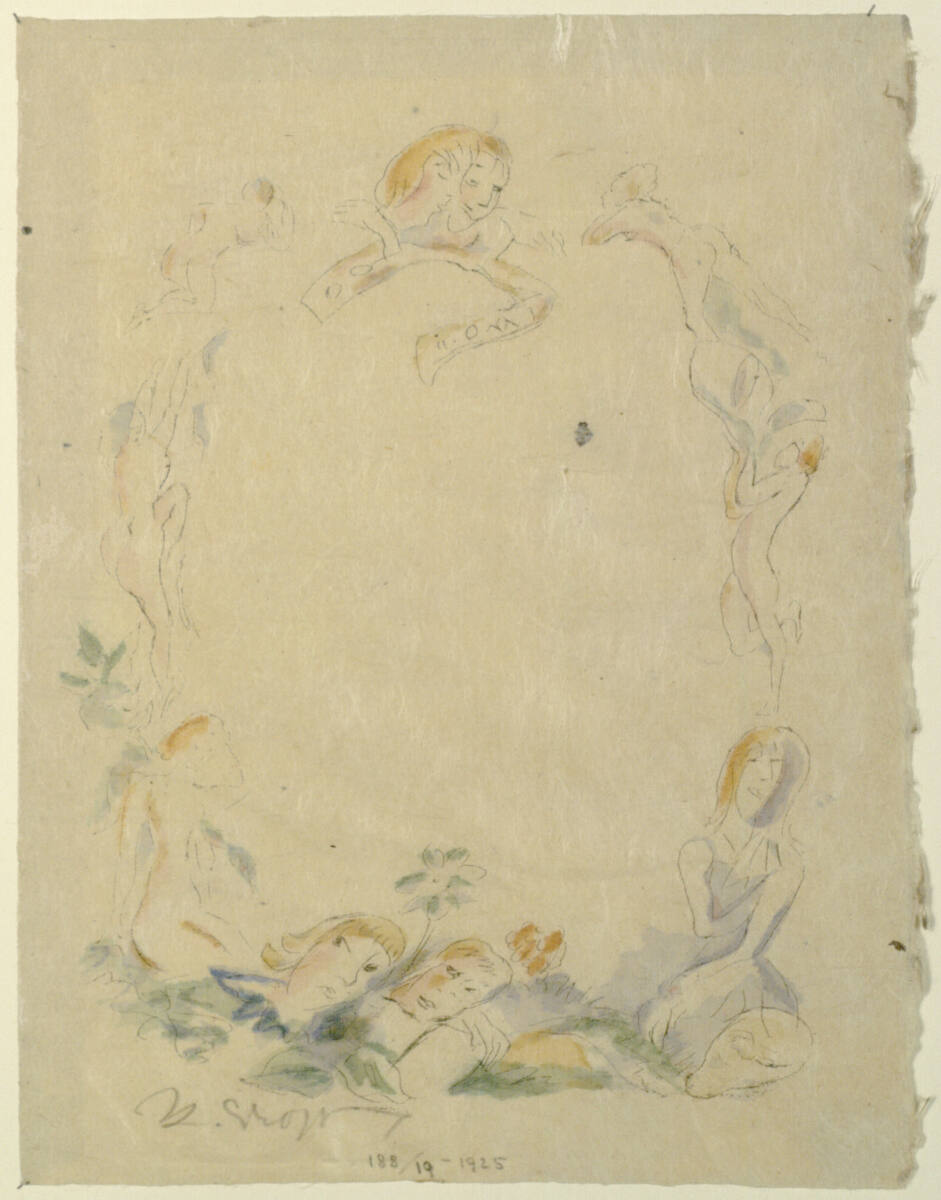 Randverzierung, Rudolf Grossmann, 1920