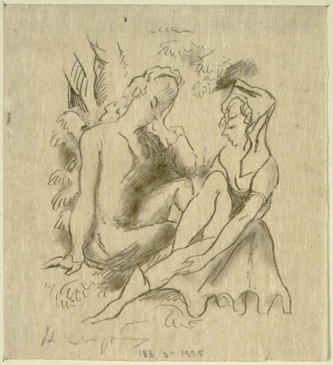 Zwei Mädchen, Rudolf Grossmann, 1920