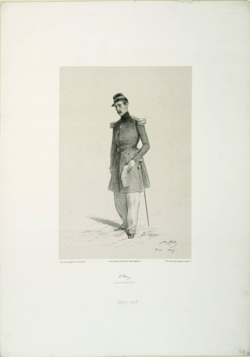 Auguste Raffet, Le Blanc, Lieutenant-Colonel du Génie, Inv. Nr.: DG1907/158