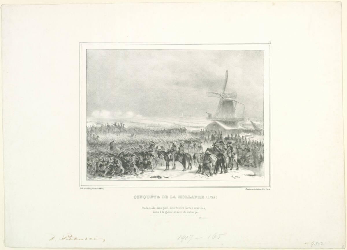 Auguste Raffet, Conquête de la Hollande (1795), Inv. Nr.: DG1907/165