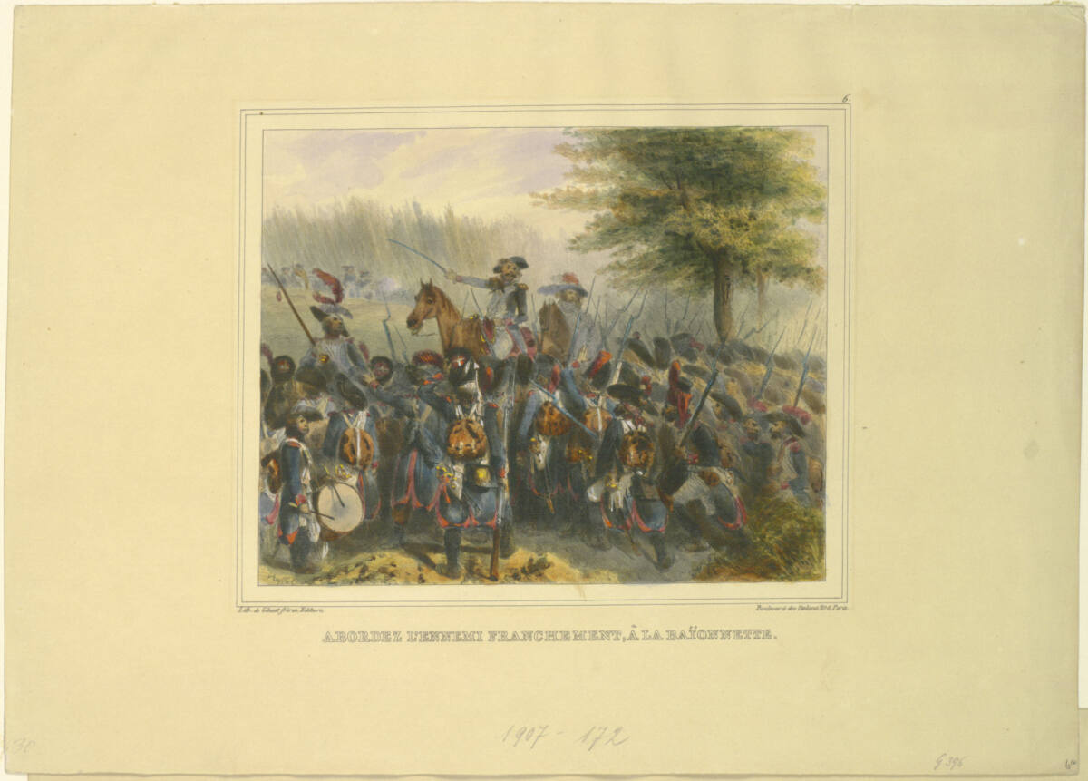 Abordez l'ennemi franchement, à la baionette, Gihautfrères, 1835