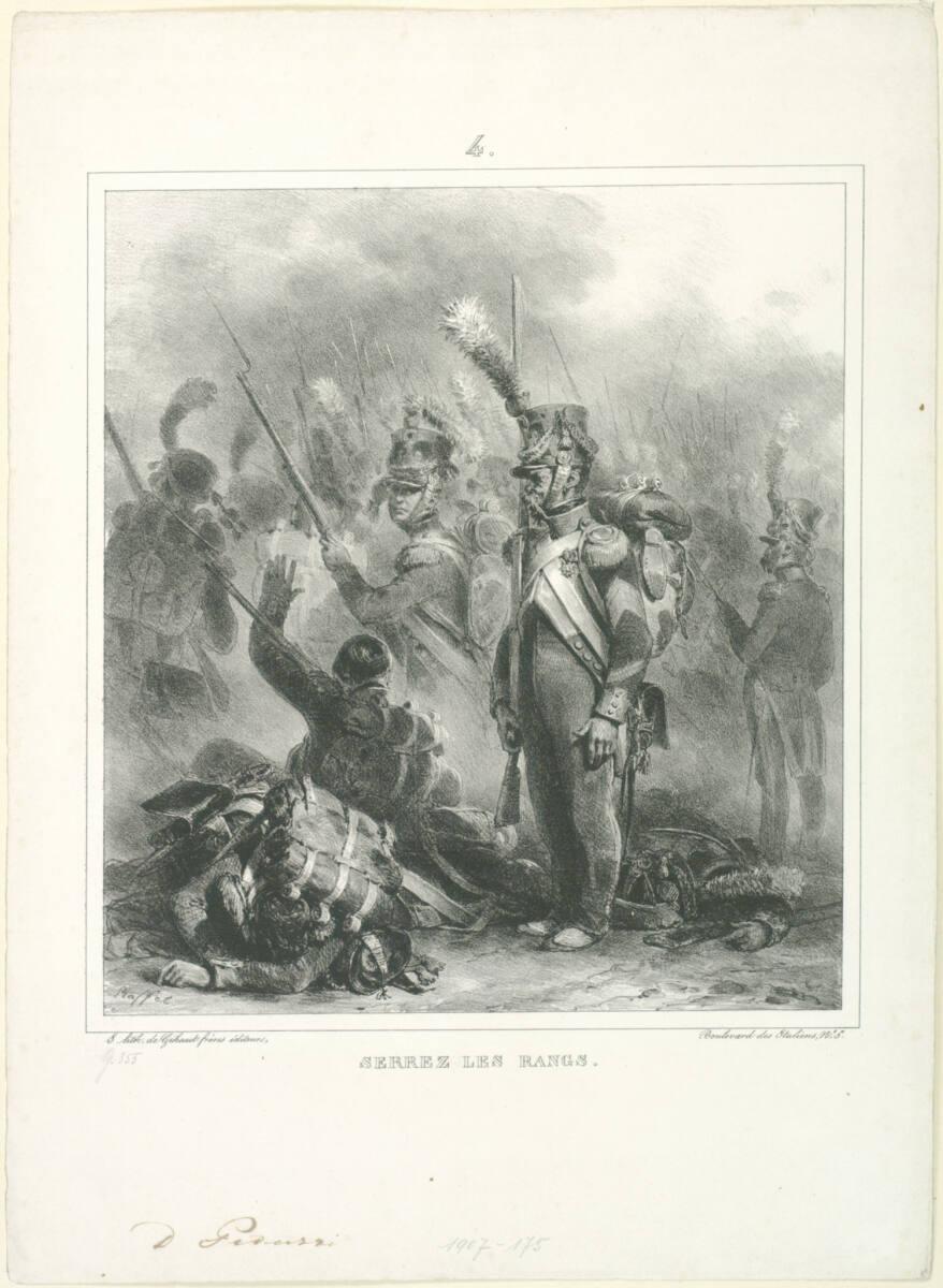 Auguste Raffet, Serrez les Rangs, Inv. Nr.: DG1907/175