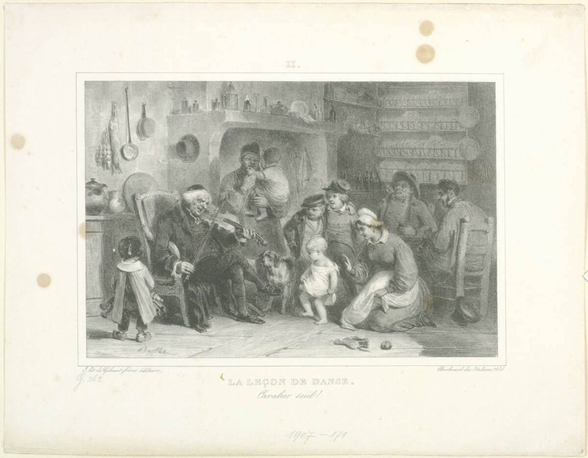 La lecon de danse, Cavalier seul!, Gihautfrères, 1832