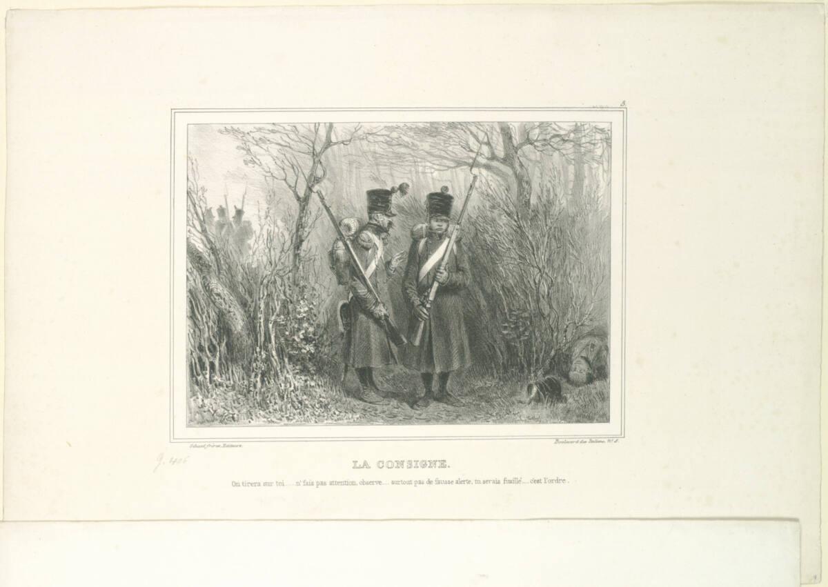 Auguste Raffet, La consigne, Inv. Nr.: DG1907/182