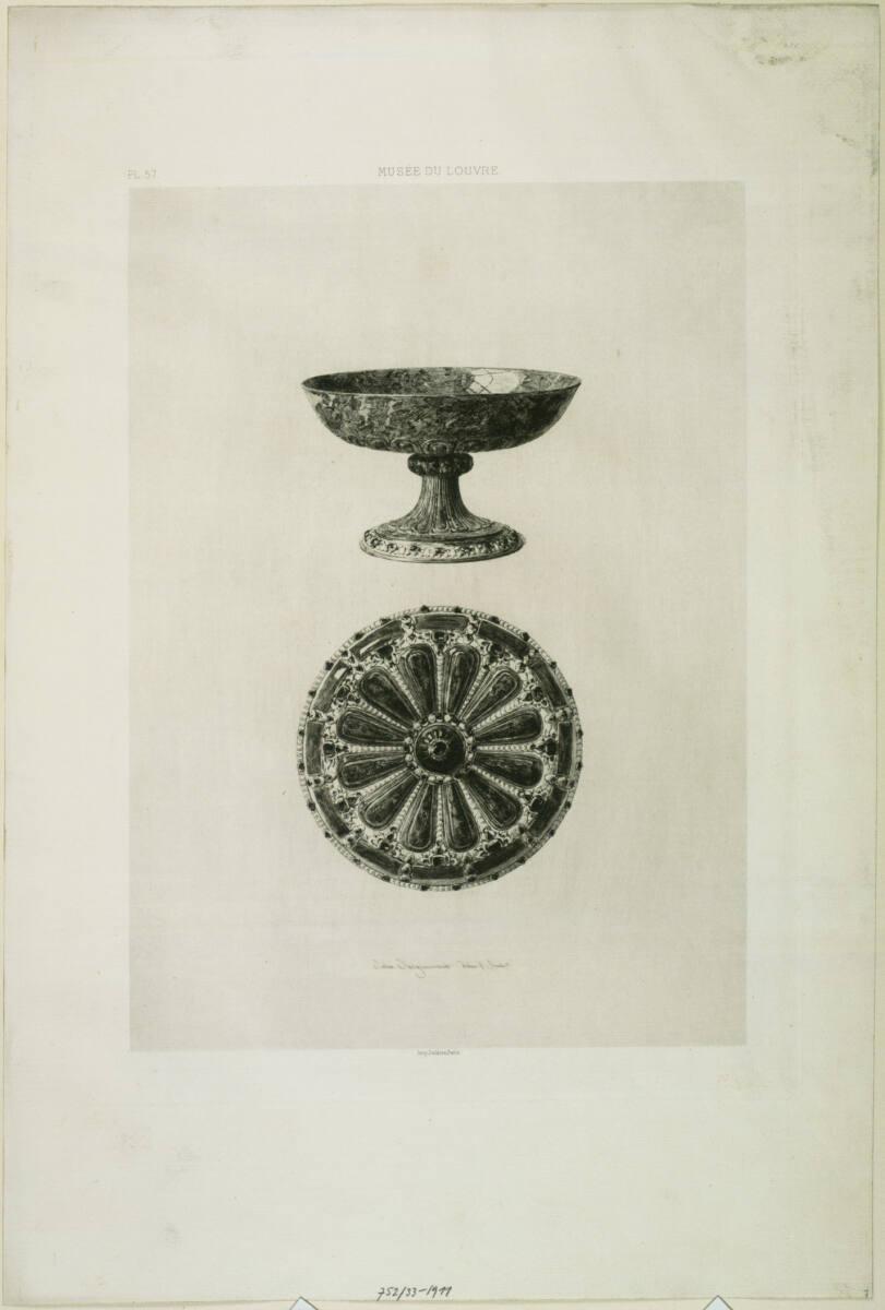 Jules Ferdinand Jacquemart, Fußschale, Musée du Louvre, Pl. 57, Inv. Nr.: DG1911/752/33