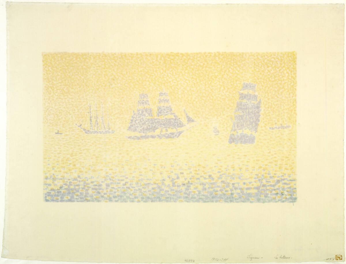 Paul Signac, Les bateaux, Inv. Nr.: DG1912/211