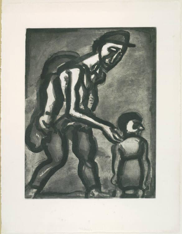 Georges Rouault, Se réfugie en tout coeur, va-nu-pieds de malheur, Inv. Nr.: DG1951/415/4