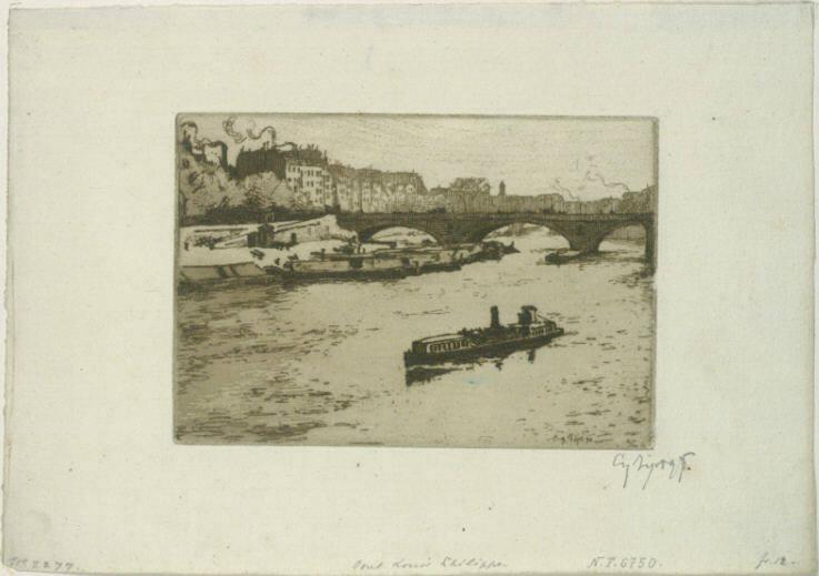 Eugène Béjot, Pont Louis Philippe, Inv. Nr.: DGNF6750