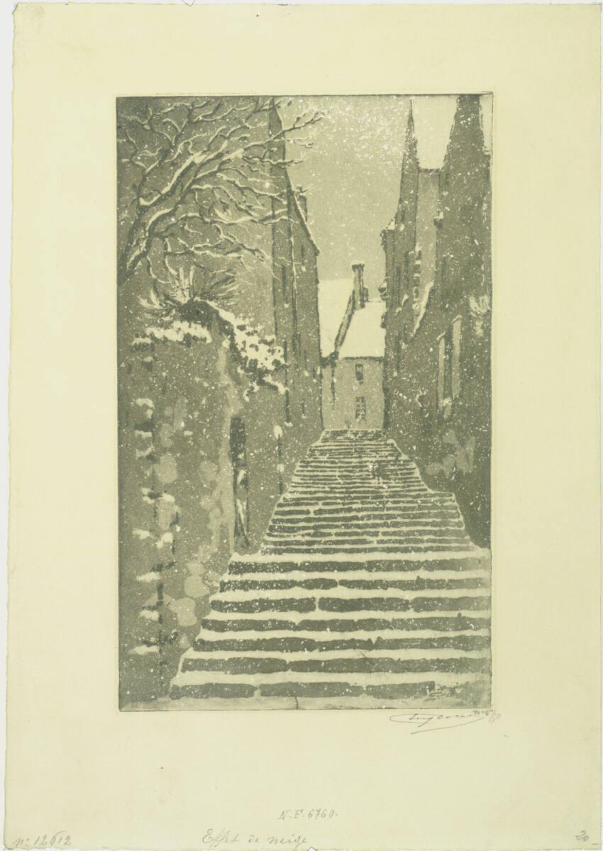 Eugène Delâtre, Effet de neige, Inv. Nr.: DGNF6760