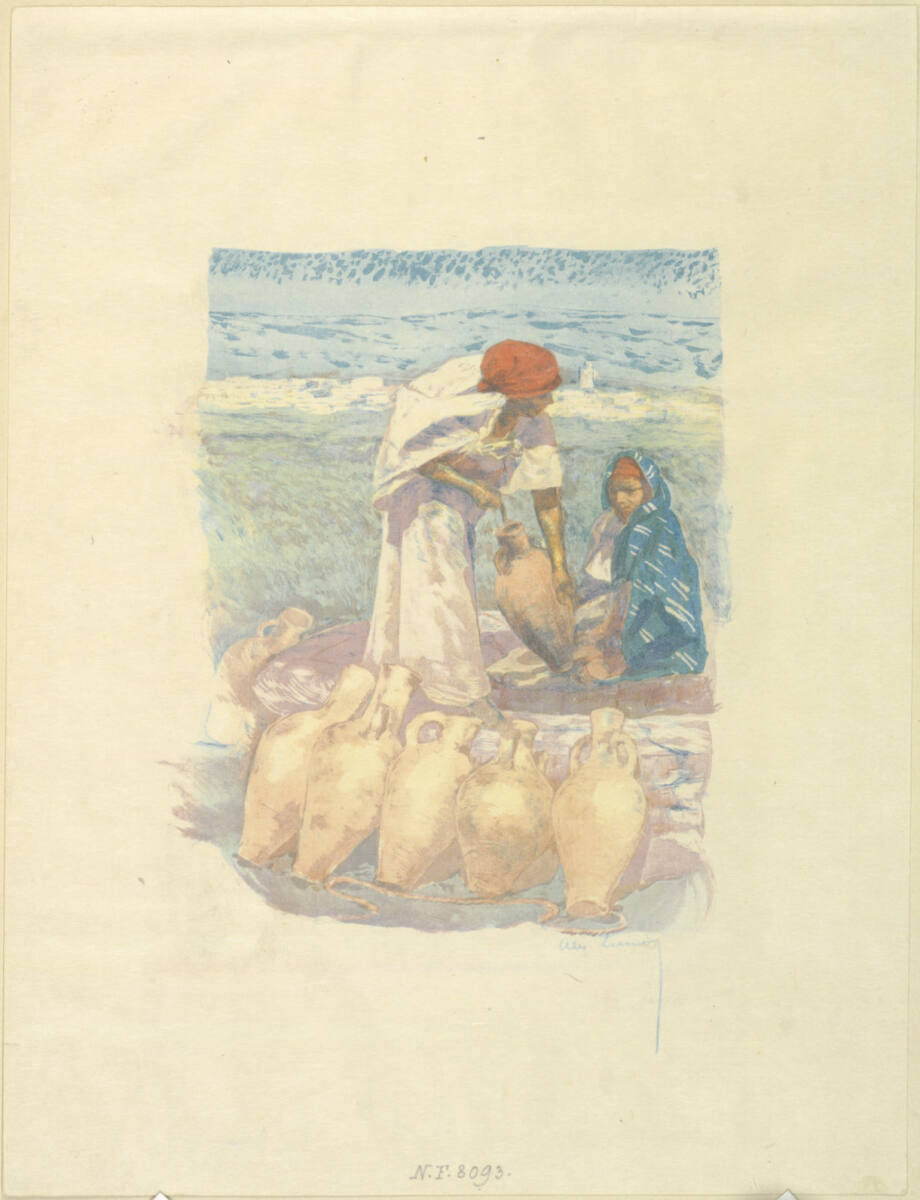 Femmes arabes aux puits, EdmondSagot