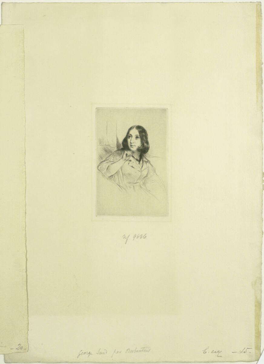 Marcellin Gilbert Desboutin, George Sand, Inv. Nr.: DGNF9636