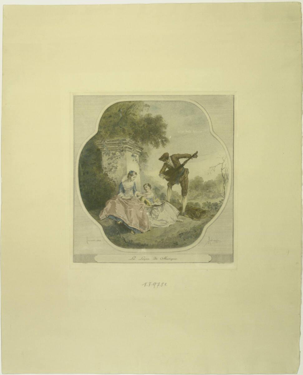Gaston L. S. Rodriguez, La lecon de musique, Inv. Nr.: DGNF9751