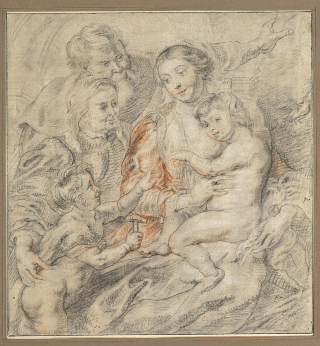 Anonym, Die heilige Familie, Inv. Nr.: 8207