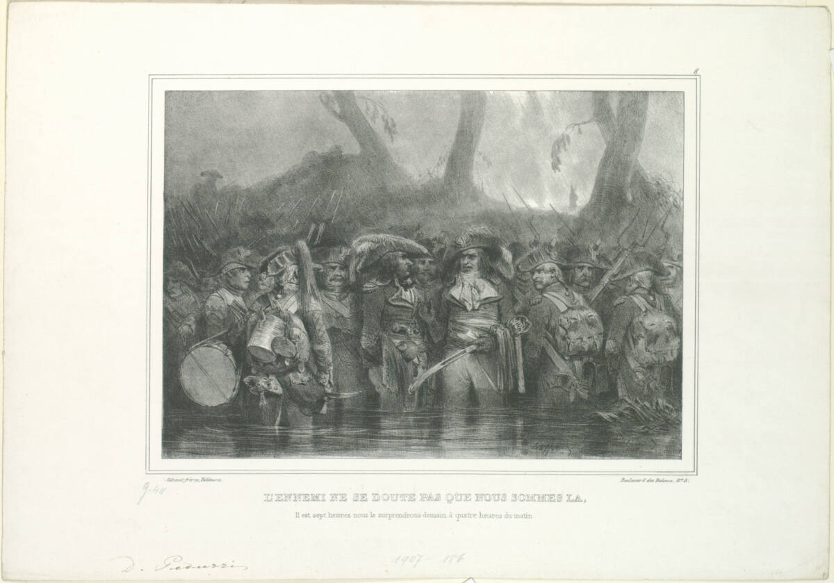 L'ennemi ne se doute pas que nous sommes là (...), Gihautfrères, 1836